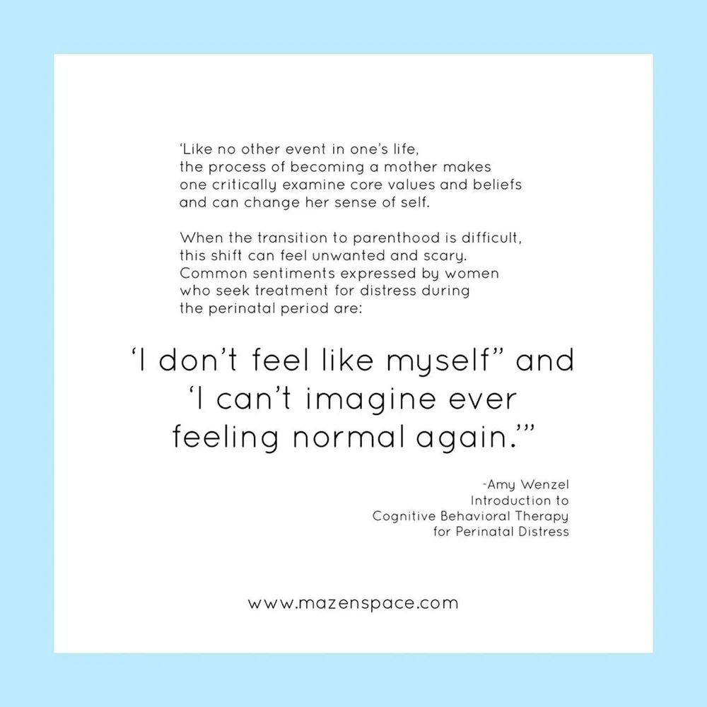 I Dont Feel Like Myself Since Giving Birth Ma Zen Space