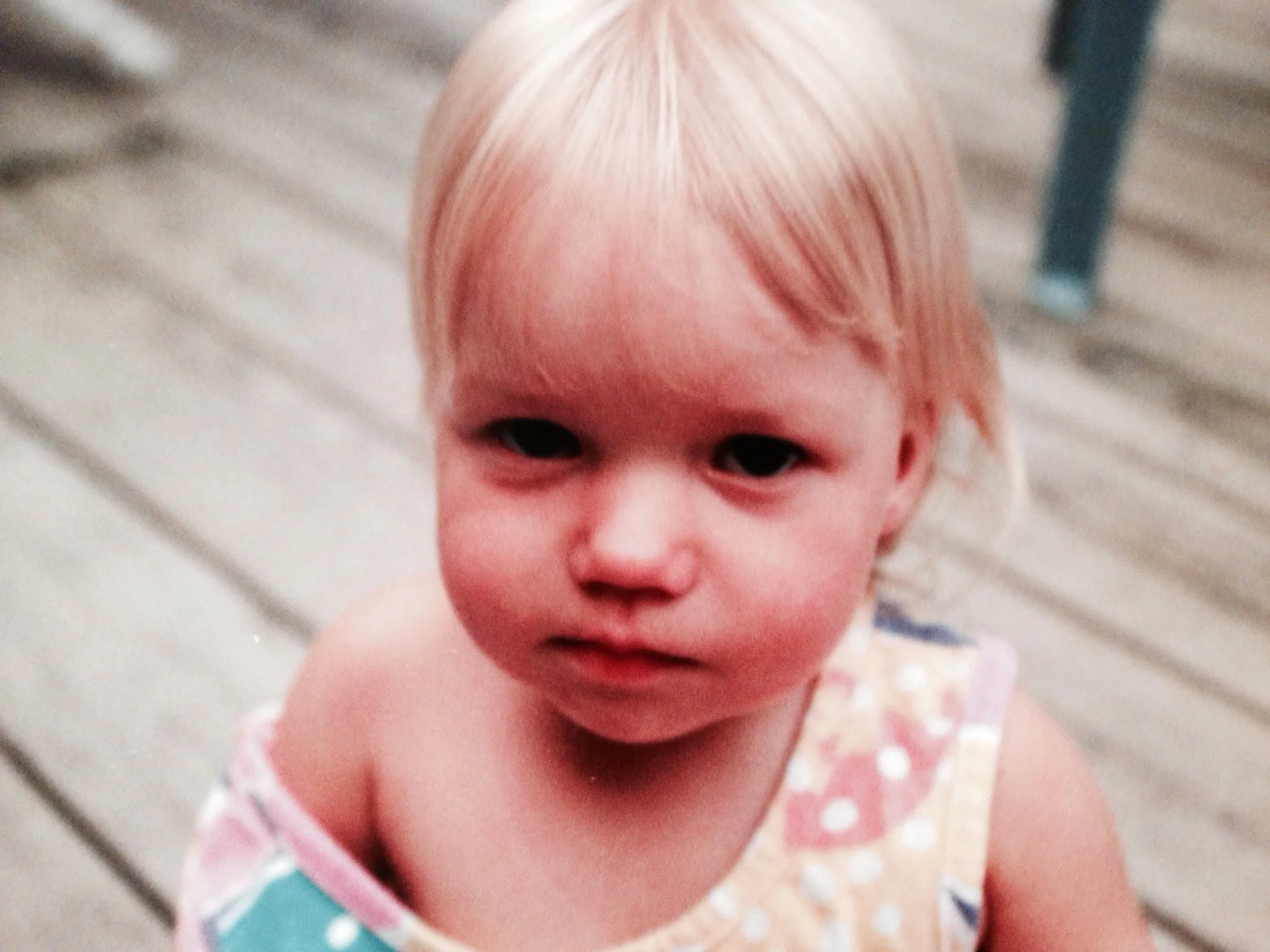 1.5 year-old Katie enjoying the summer in Cape Cod, MA. 