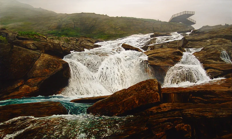 Waterfall, Trollstigen, Norway