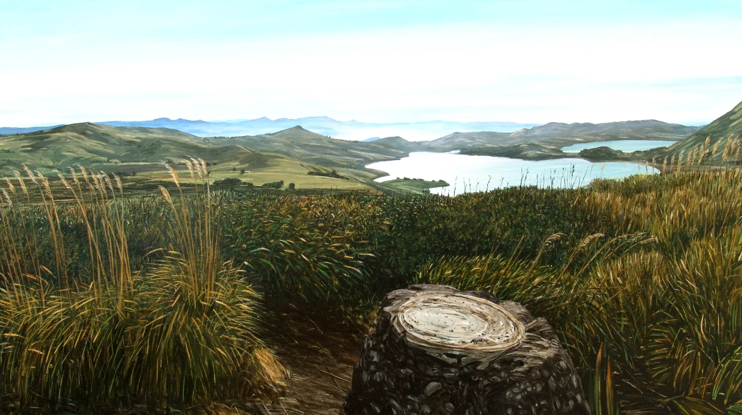 Sandymount Cairn overlooking Hoopers Inlet 
