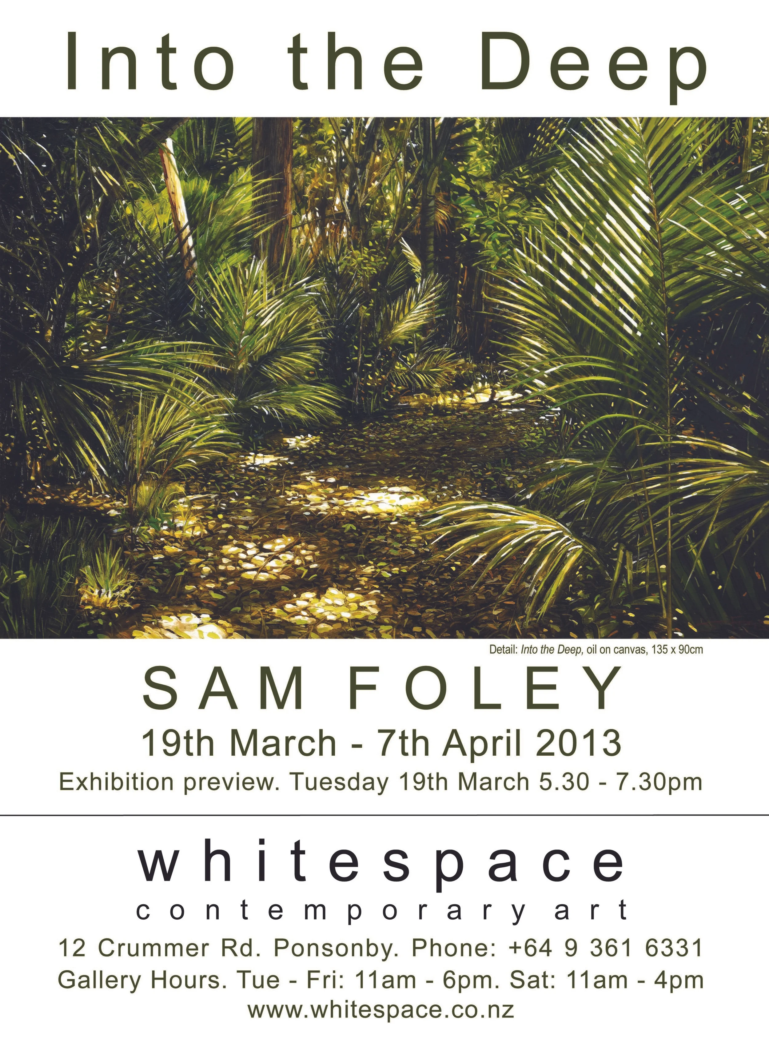     Into the Deep, Whitespace, Auckland