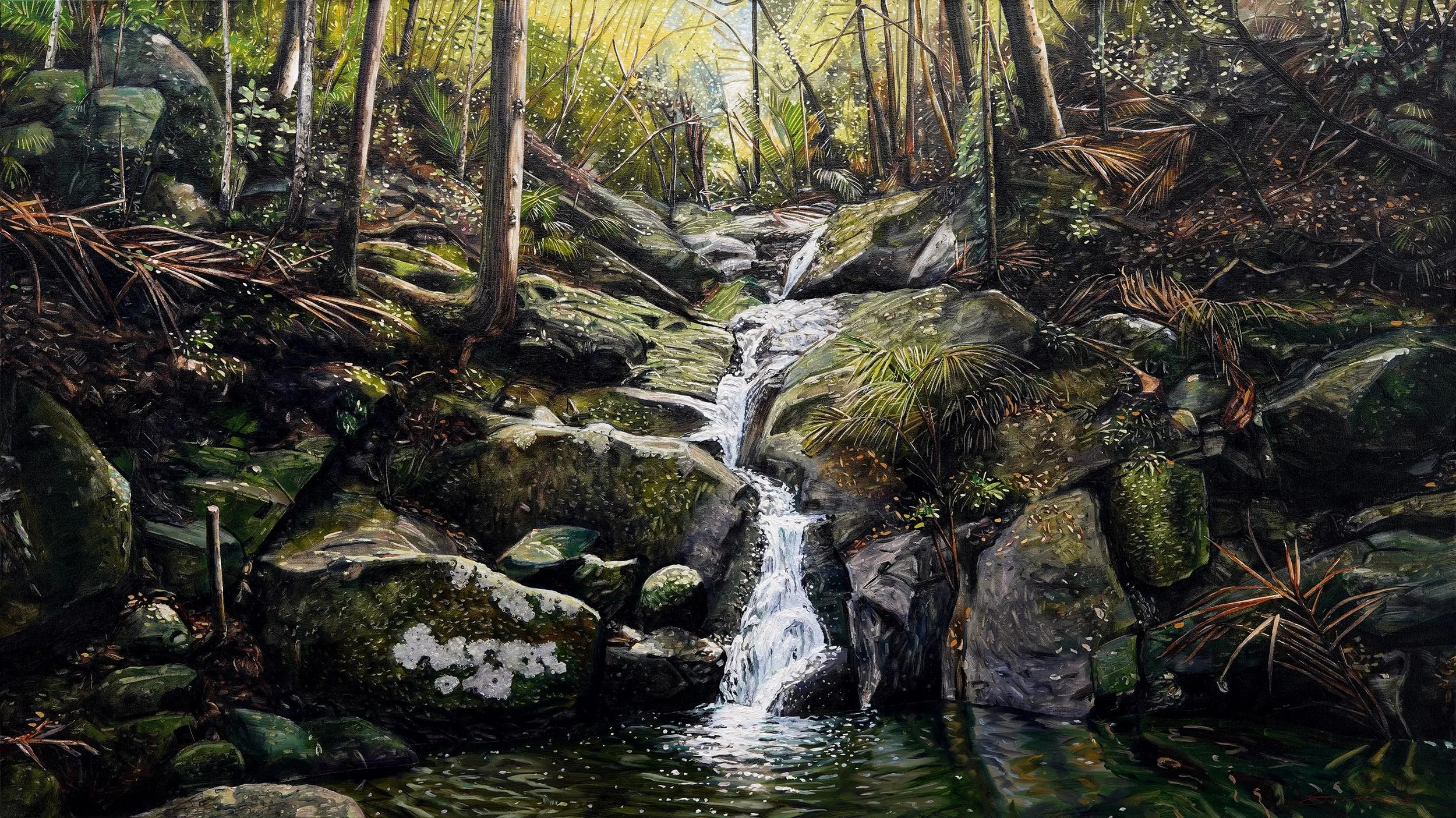 Top Waterfall, The Cascades, Whakanewha Regional Park, Waiheke Island