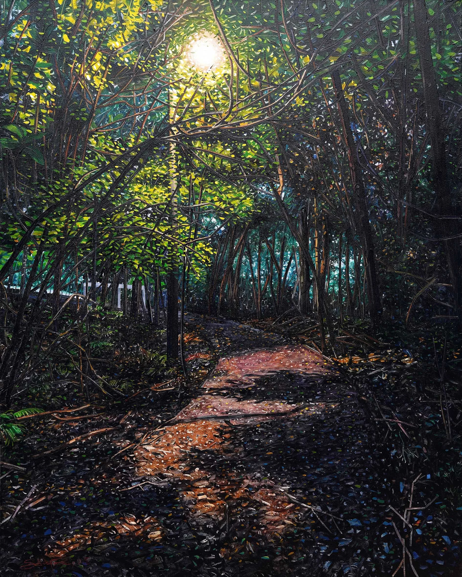 Top of the path up to Wallace St from Queens Drive