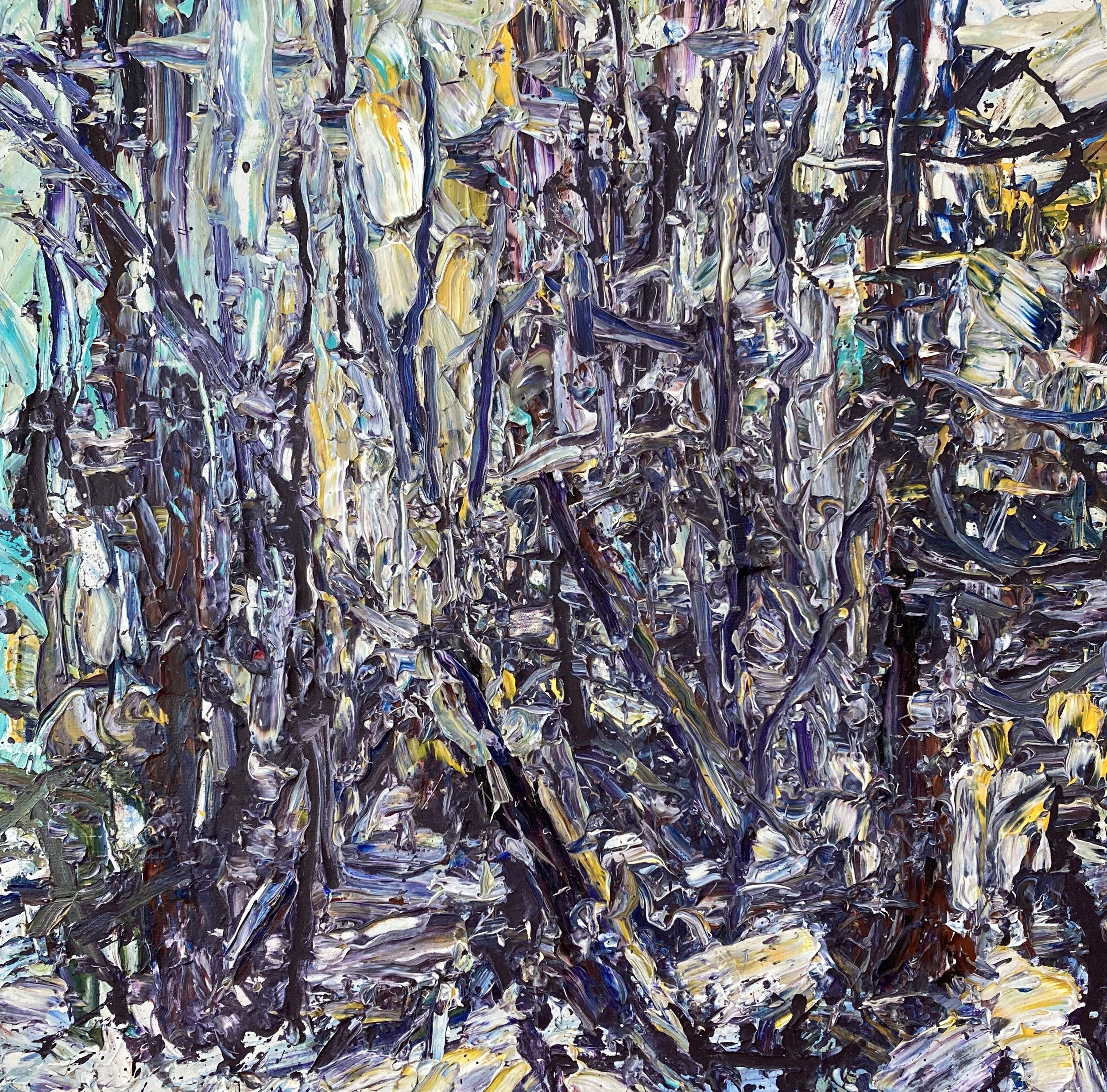    Forest 5-Feb-12     2012  acrylic on canvas  30”x30”  $4,200 