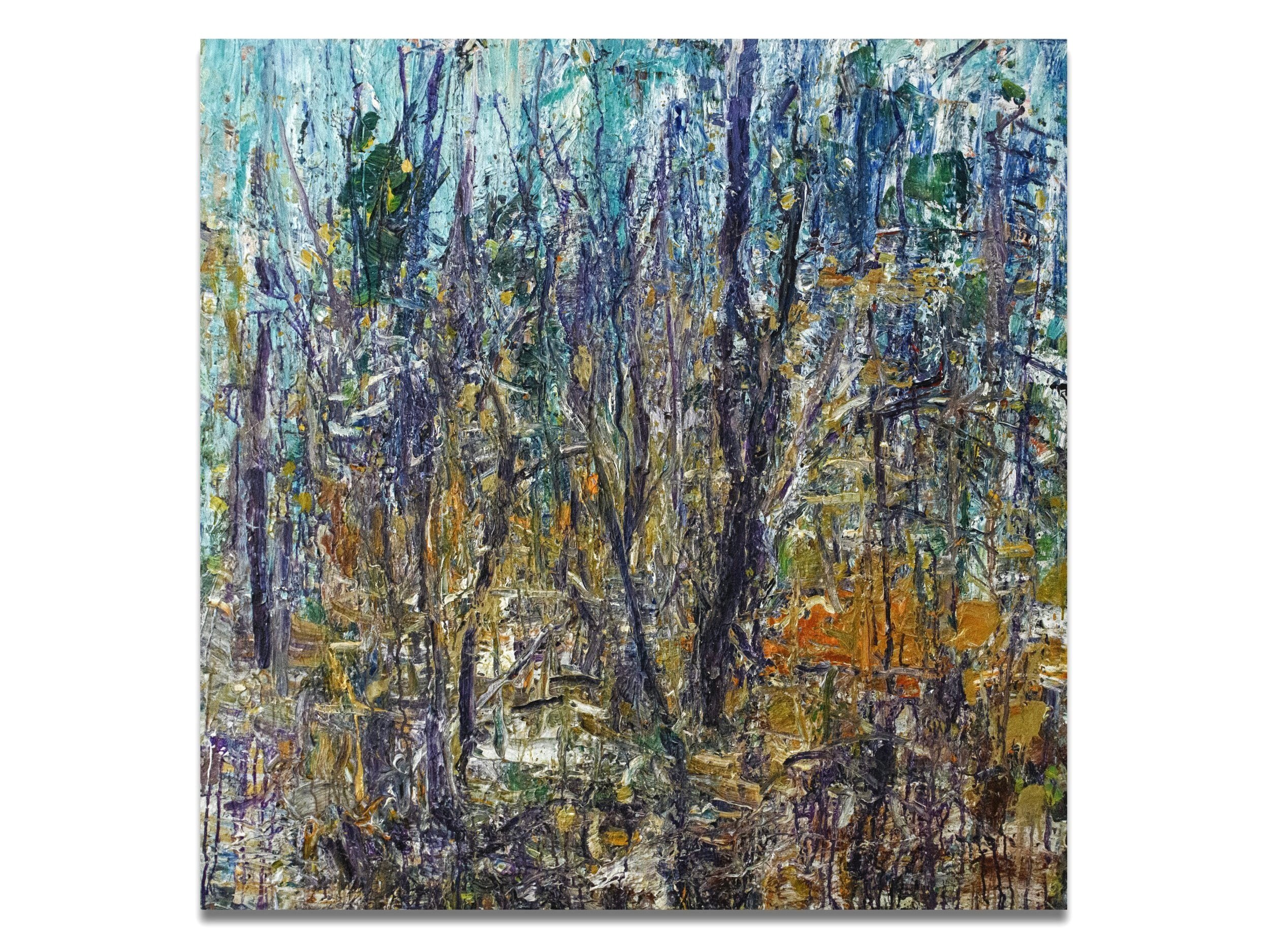    Early Spring Forest 6-04-19    2019 acrylic on canvas 48”x48” $10,000 