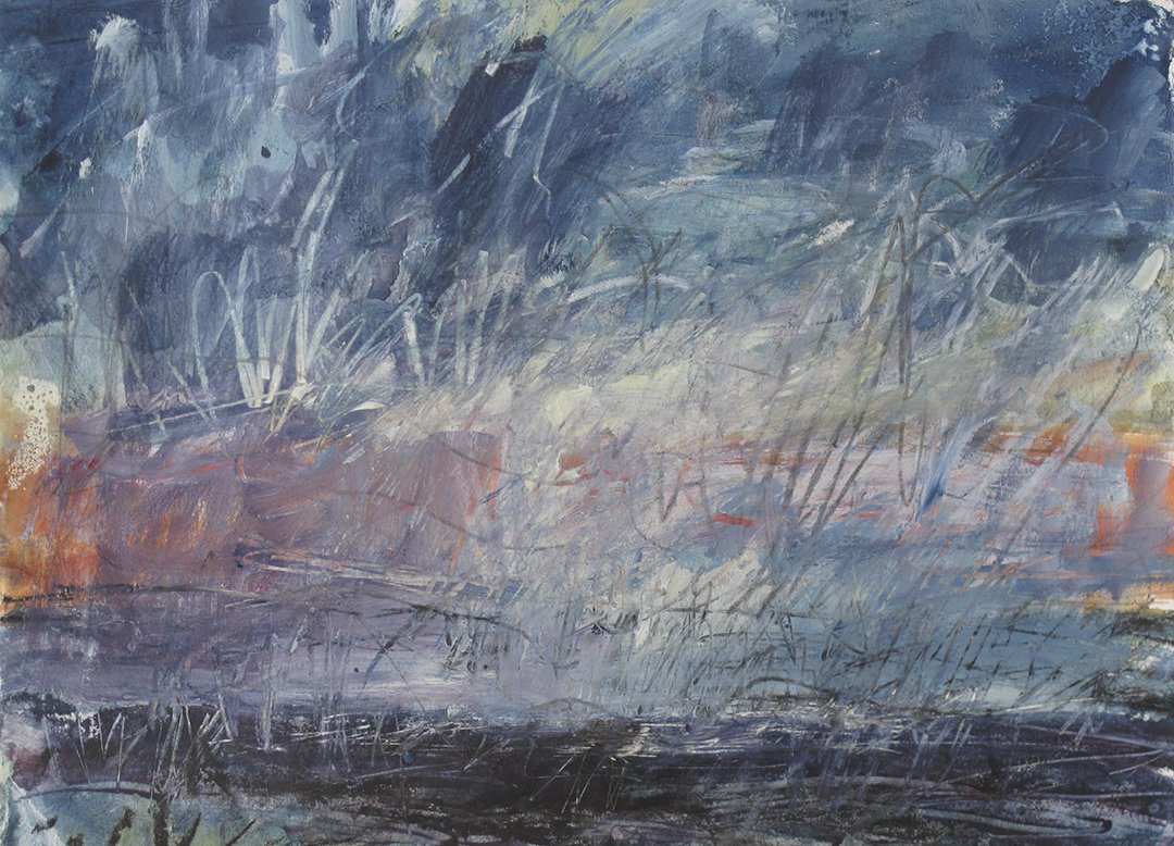    Halton 2    2014 watercolour &amp; pastel 11”x15” collection of Helson Gallery, Halton Hills ON 