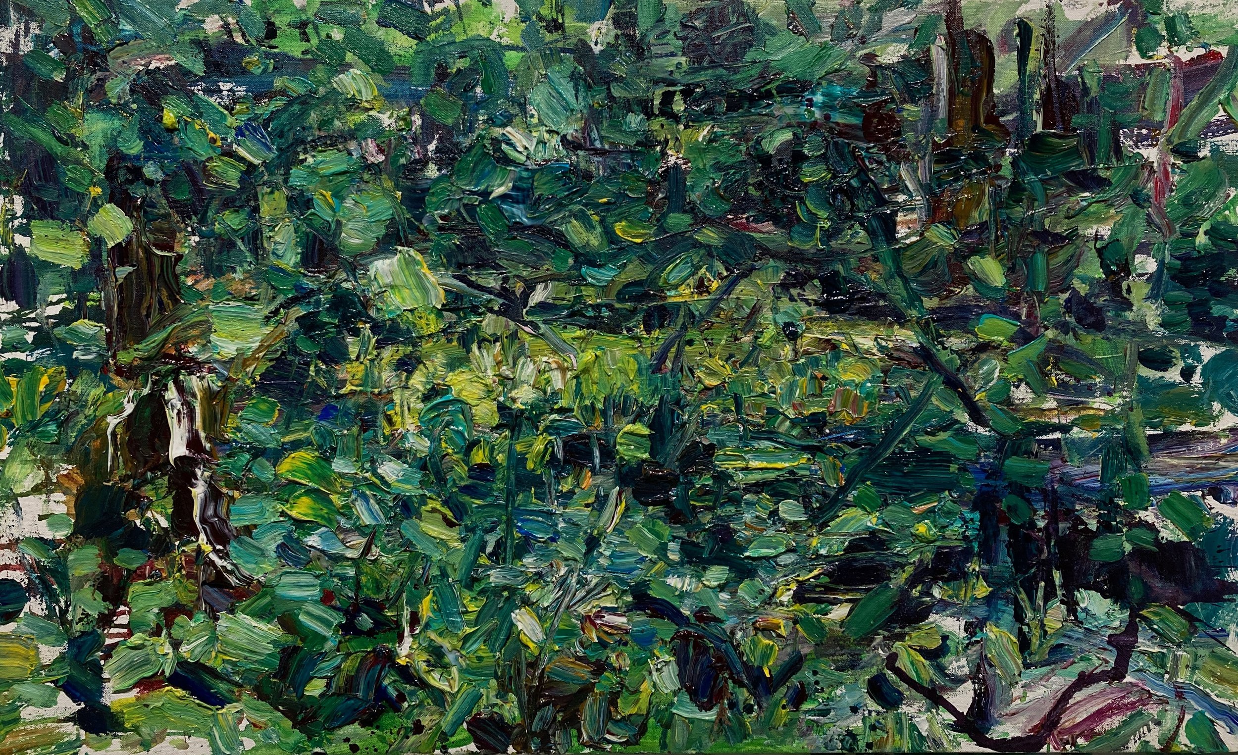    Forest Pool 21-7-23    2023 acrylic on canvas 24”x40” $3,500 