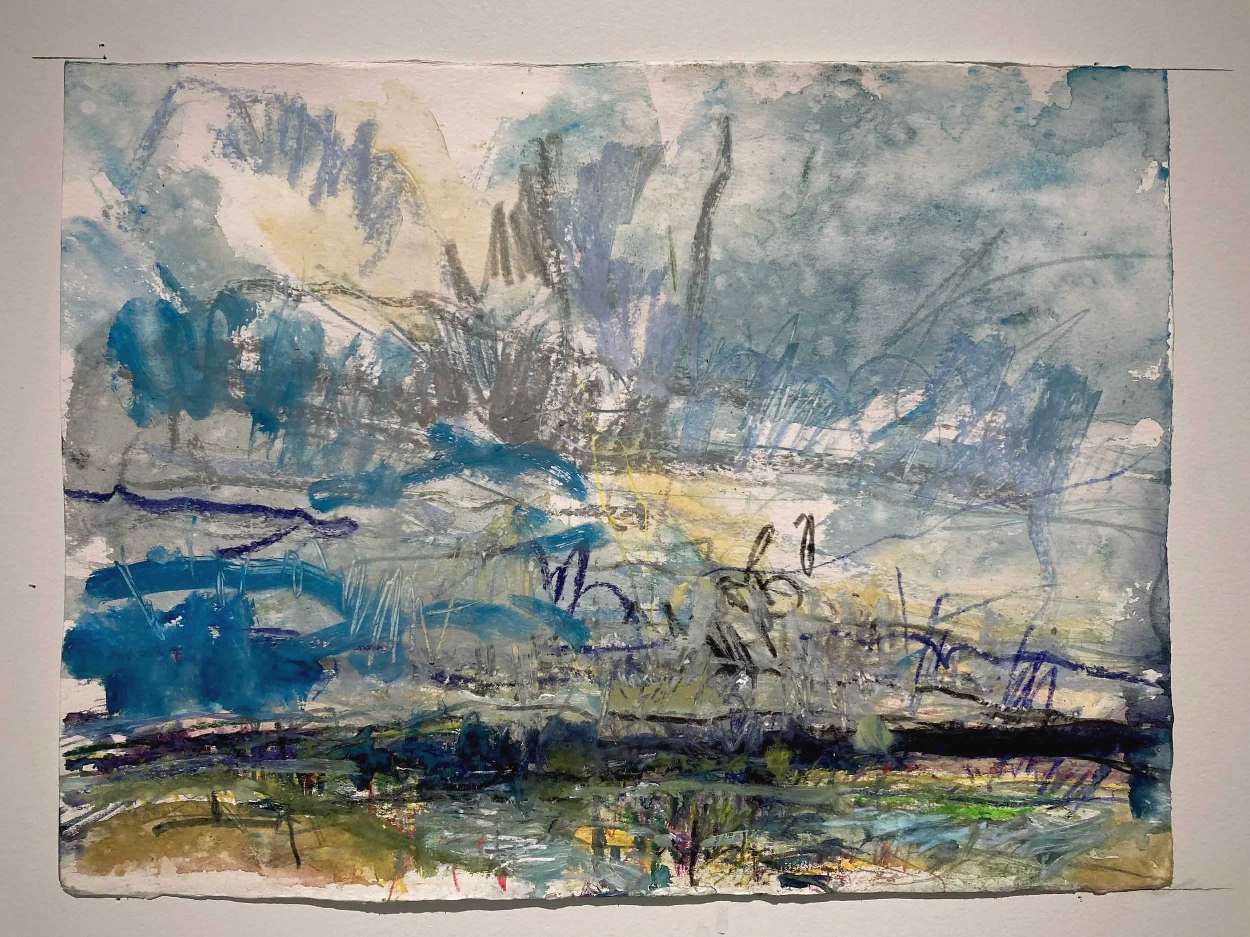    Peel Plain 12 Nov, W from Chinguacousy Rd N of King St -1    2025 watercolour and pastel 11×15 inches $1200 