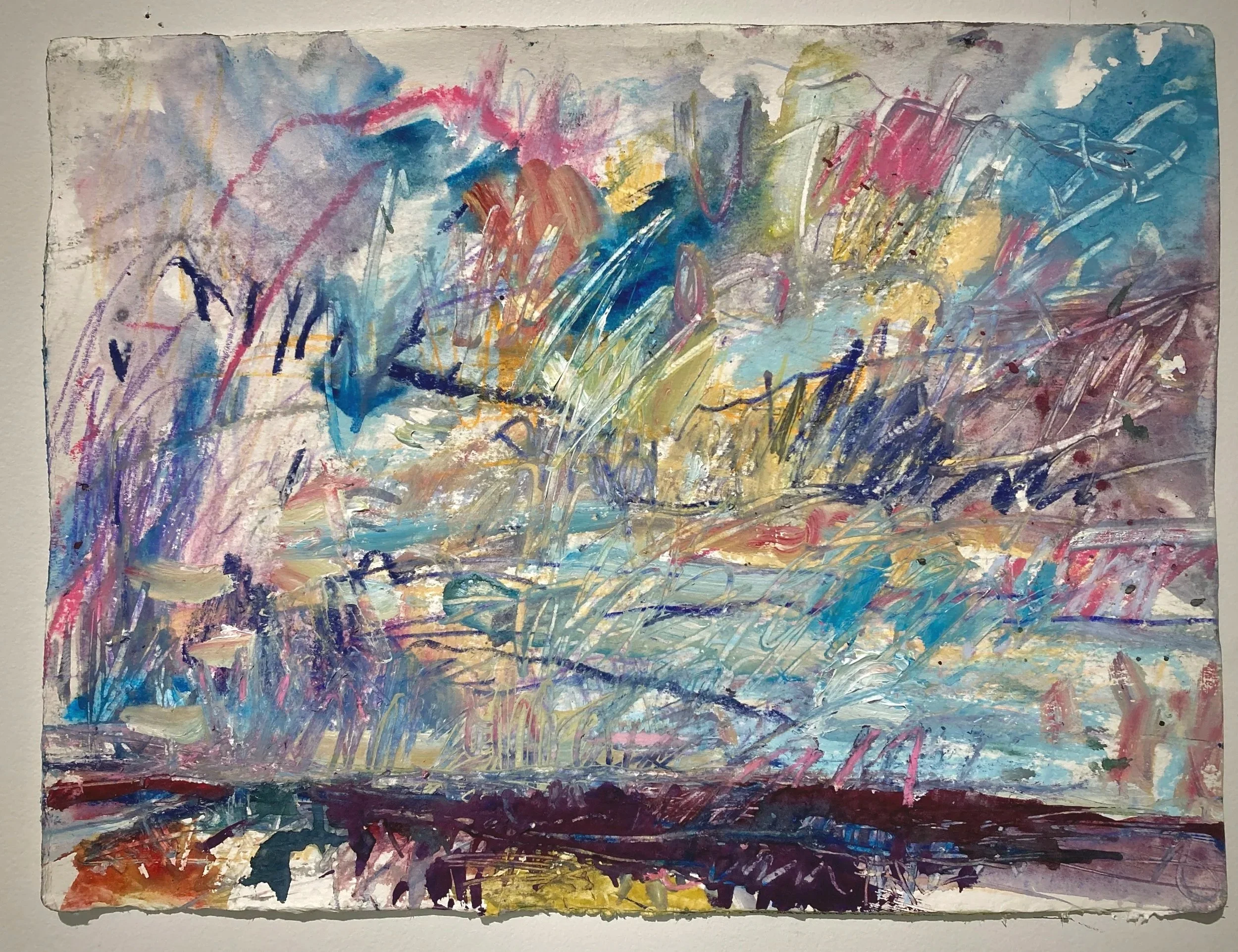    Peel Plain 12 Nov , W from Chinguacousy Rd N of King St -2    2025 watercolour and pastel 11×15 inches $1200 