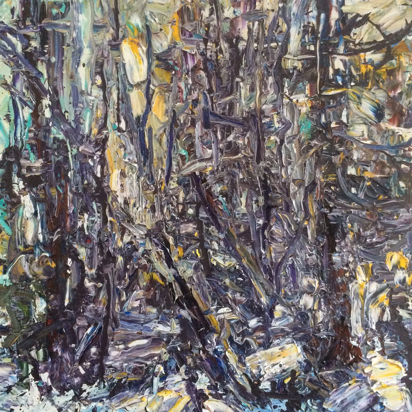    Rockside Woods 5-Feb-2012    2012 acrylic on canvas 30×30 inches $4000 