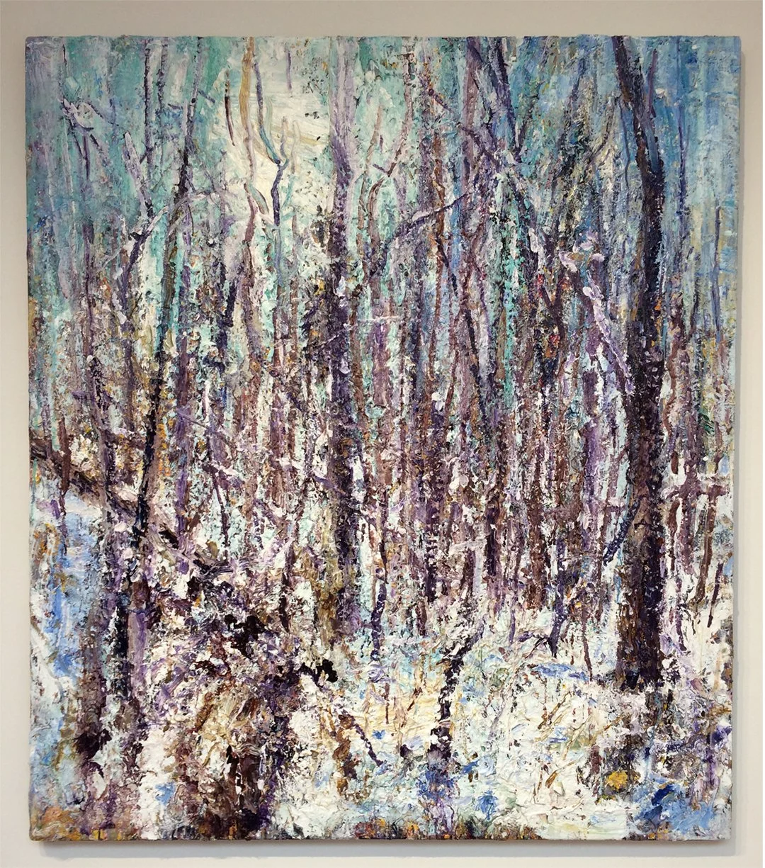    Rockside Woods 7-Feb-2018    2018 acrylic on canvas 60×54 inches $12,000 