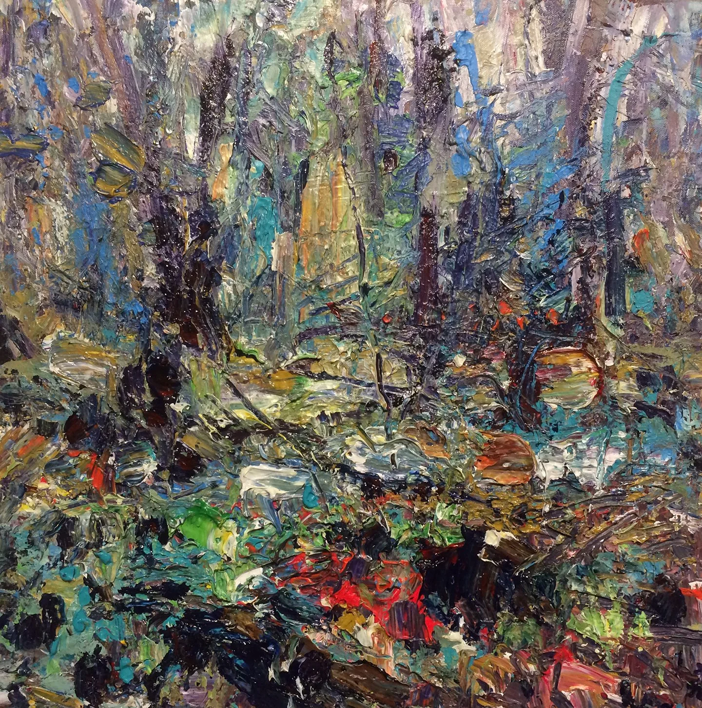    Rockside Woods 15-May-2019    2019 acrylic on canvas 24×24 inches $3000 