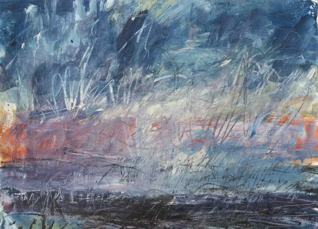    Halton 2    2014 watercolour &amp; pastel 11”x15” collection of Helson Gallery, Halton Hills ON 