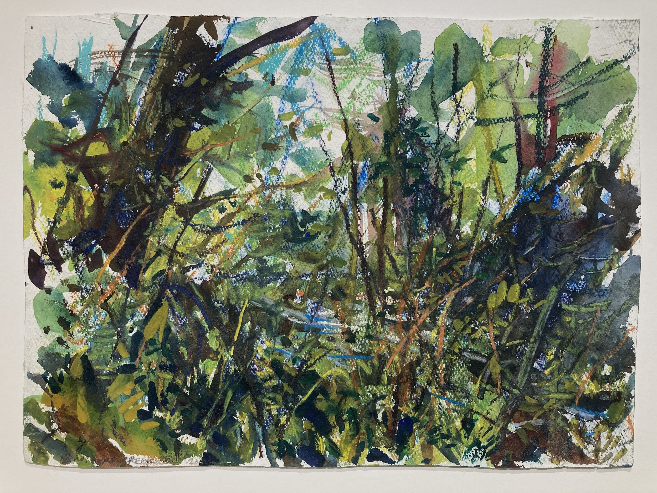    Brothers Creek, Vancouver-2     2024 watercolour and pastel 11×15 inches $1200 