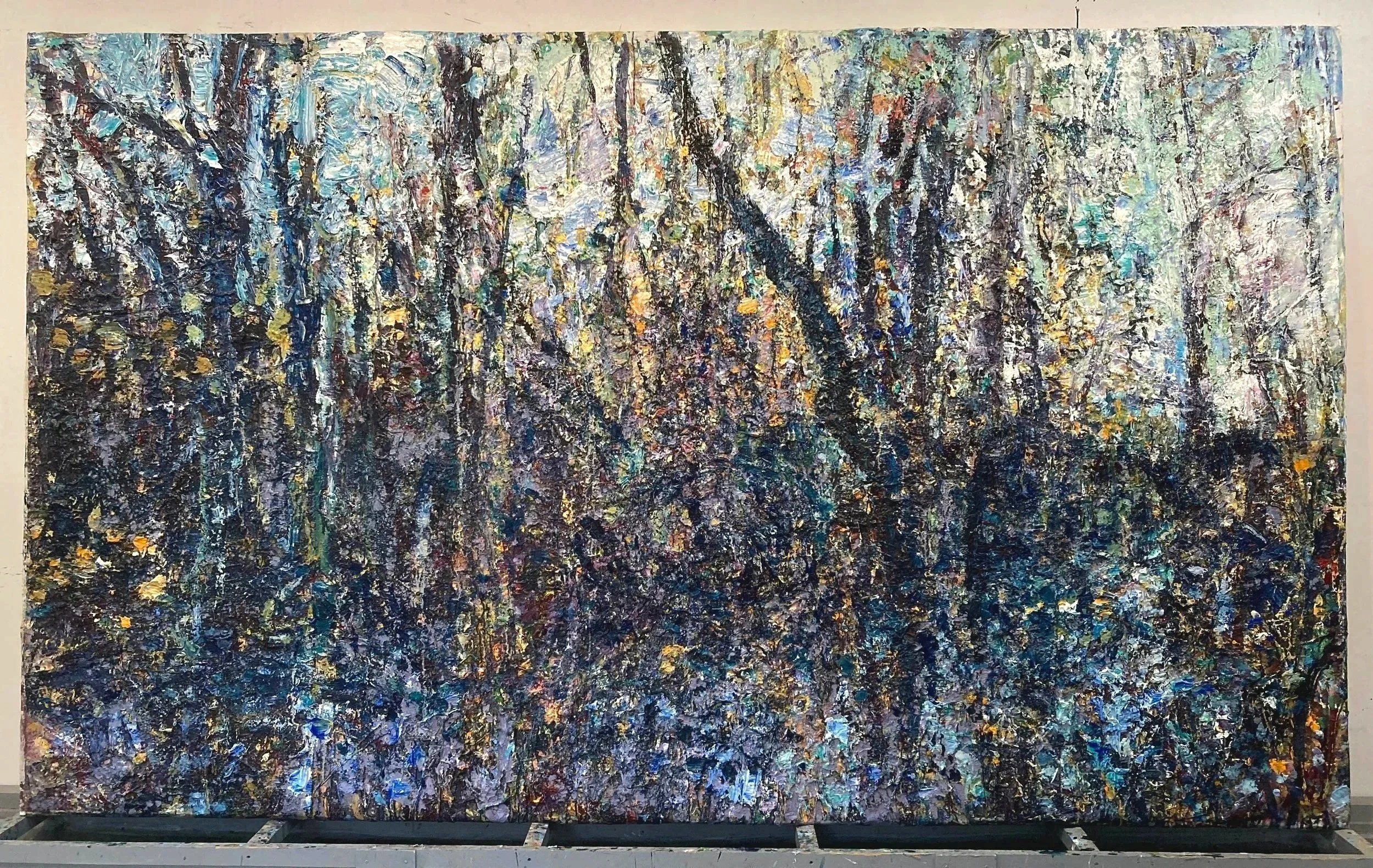   Forgotten Places   The sites for the series  Forgotten Places  can be locations in the forest surrounding my studio, or isolated woodlots hemmed in by farm fields. Some of the woodlots have been long-ignored and contain remnants of old-growth. In t