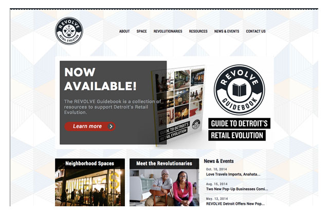 REVOLVE Detroit Website