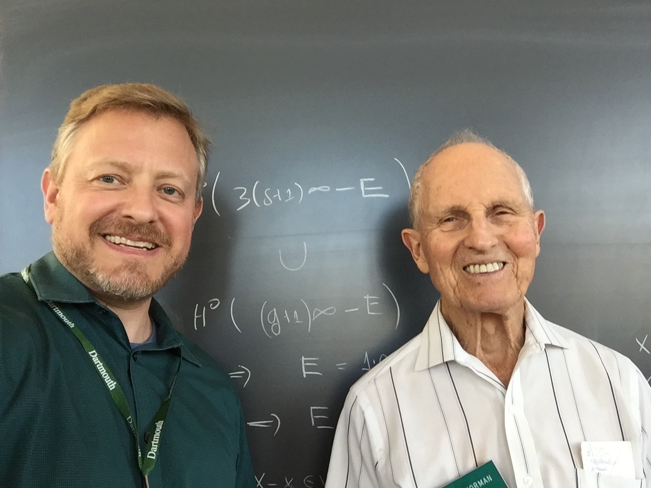In the math dept with Dr. Robert (Bob) Norman