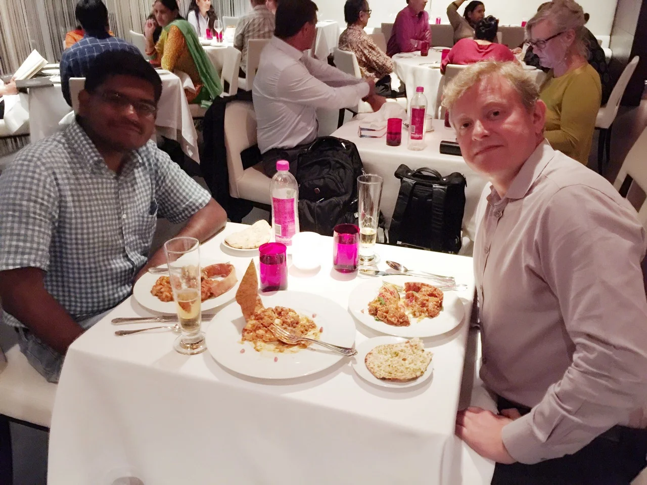 Vin and I at Varq at the Taj