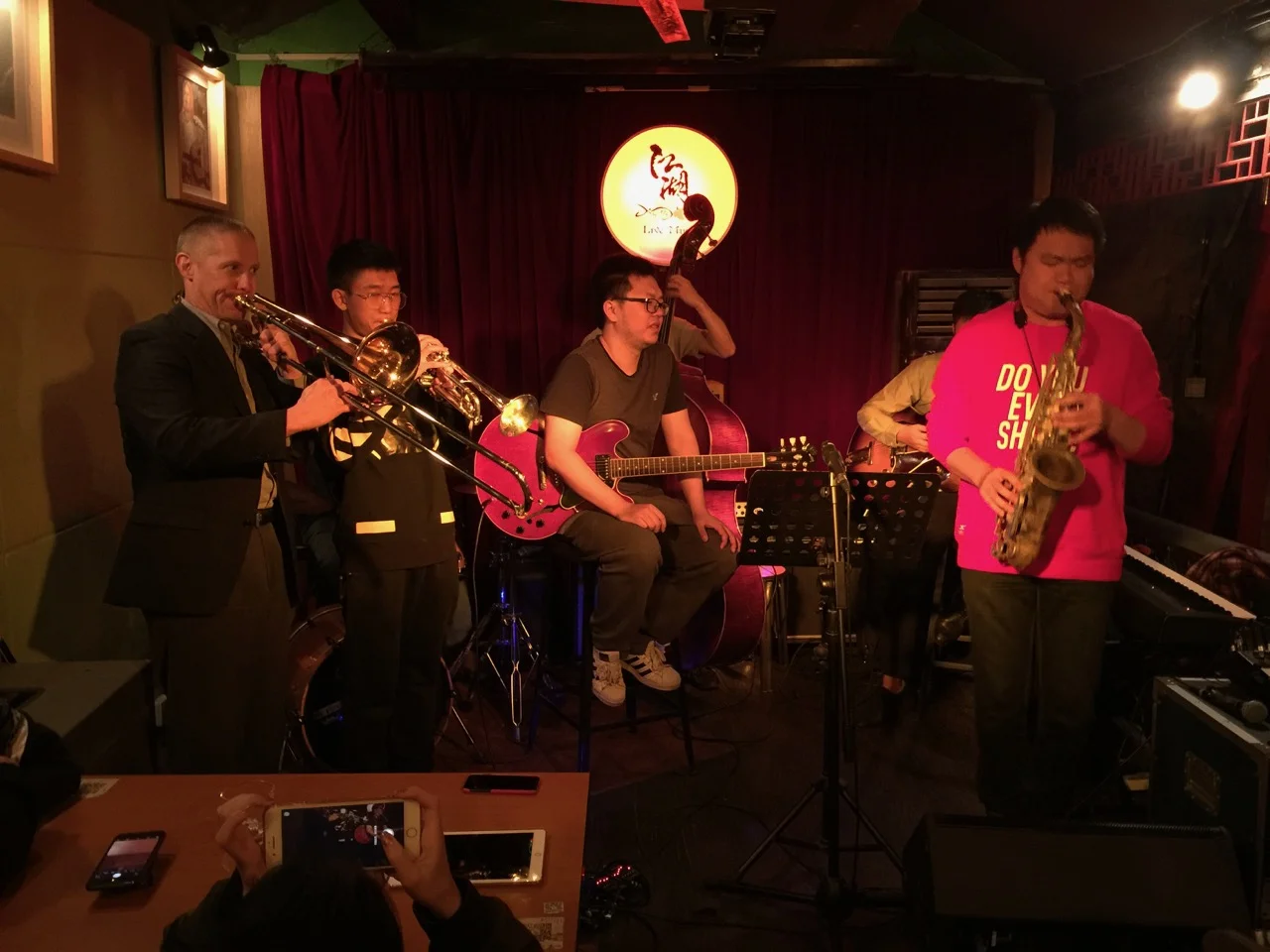 Matt and the gang jamming at Jianghu
