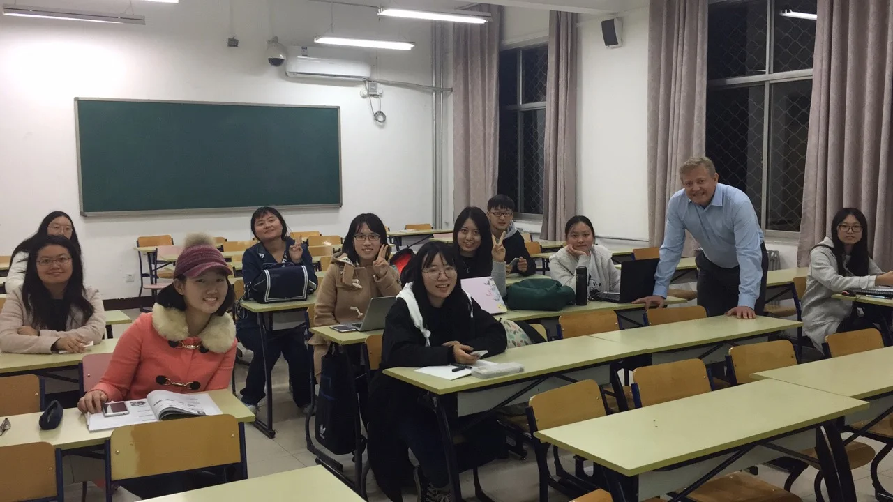 GLS info session with students at Beishida--always glad to be back on campus