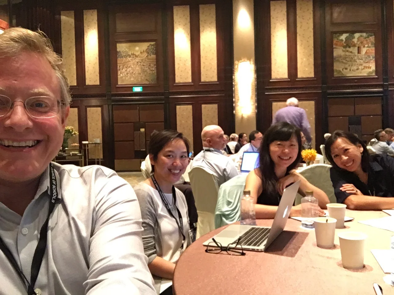 A selfie with Board members Erika and Aurora and Board Chair York-chi