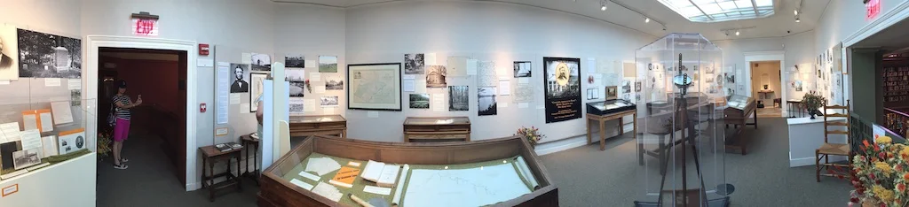 A panorama of the Thoreau exhibition in 2017