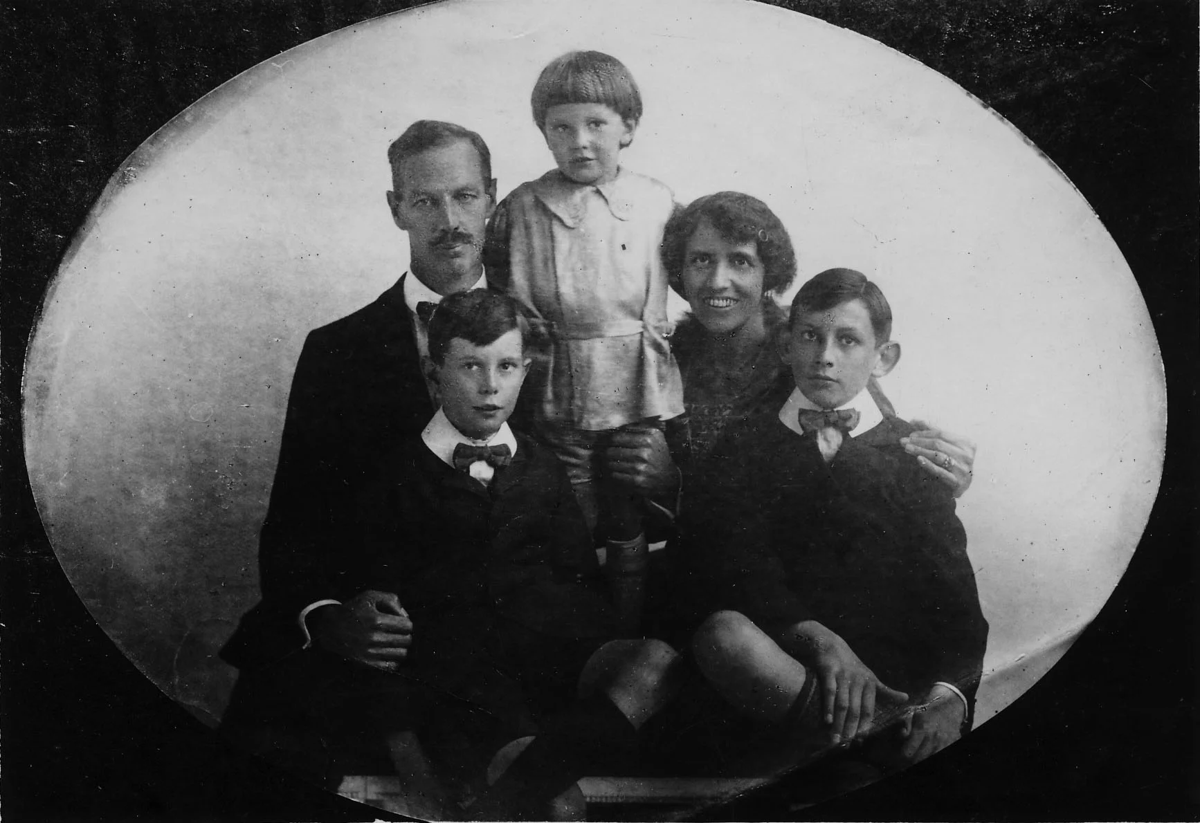 S. C. Young and family in the 1920s