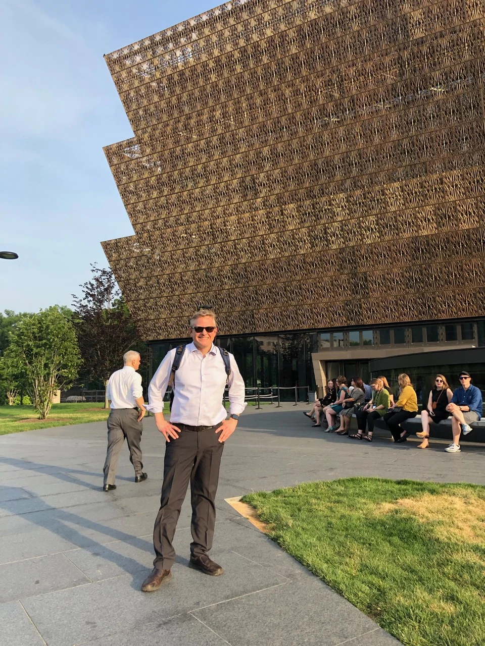 Waiting for the African American History Museum to open