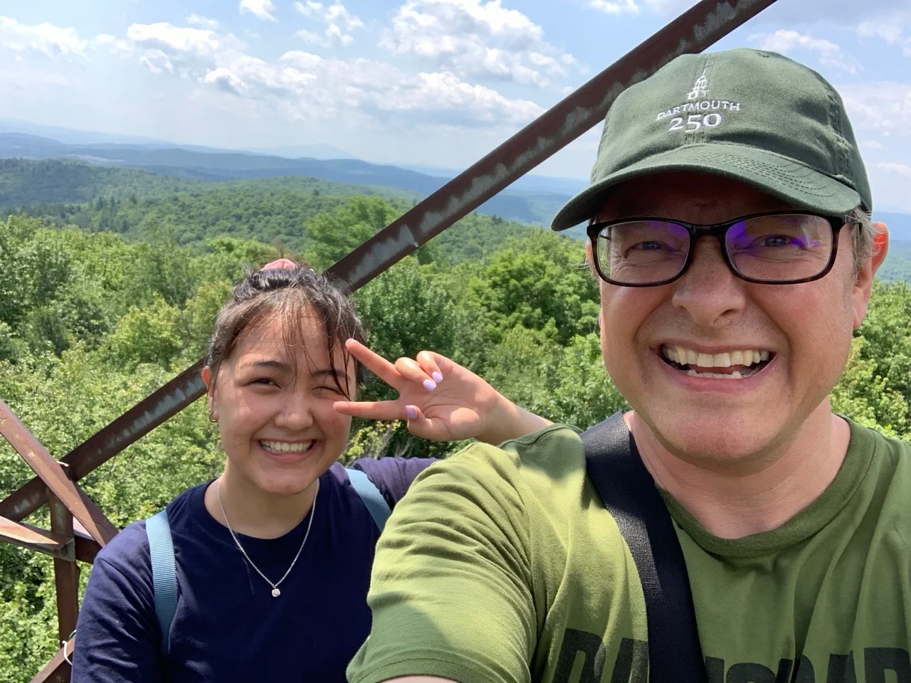 On the fire tower on Gile Mountain