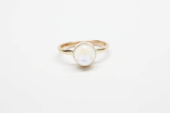 Moonstone 14k Gold Ring by iadornu