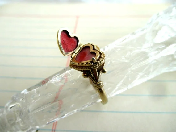 14k Heart Ring by TrunkGypsies