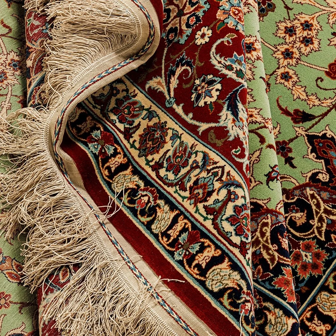 .
Knotting gives life, dyeing breathes soul."

A breathtaking Isfahan rug, 1950s, 300 x 200 cm.

𝗡𝗔𝗦𝗦𝗘𝗥 𝗡𝗜𝗦𝗛𝗔𝗕𝗨𝗥𝗜
www.carpetsandrugs.com

Visit our NEW space at:

11-09 Tan Boon Liat Building
315 Outram Road
Singapore 169074

To s