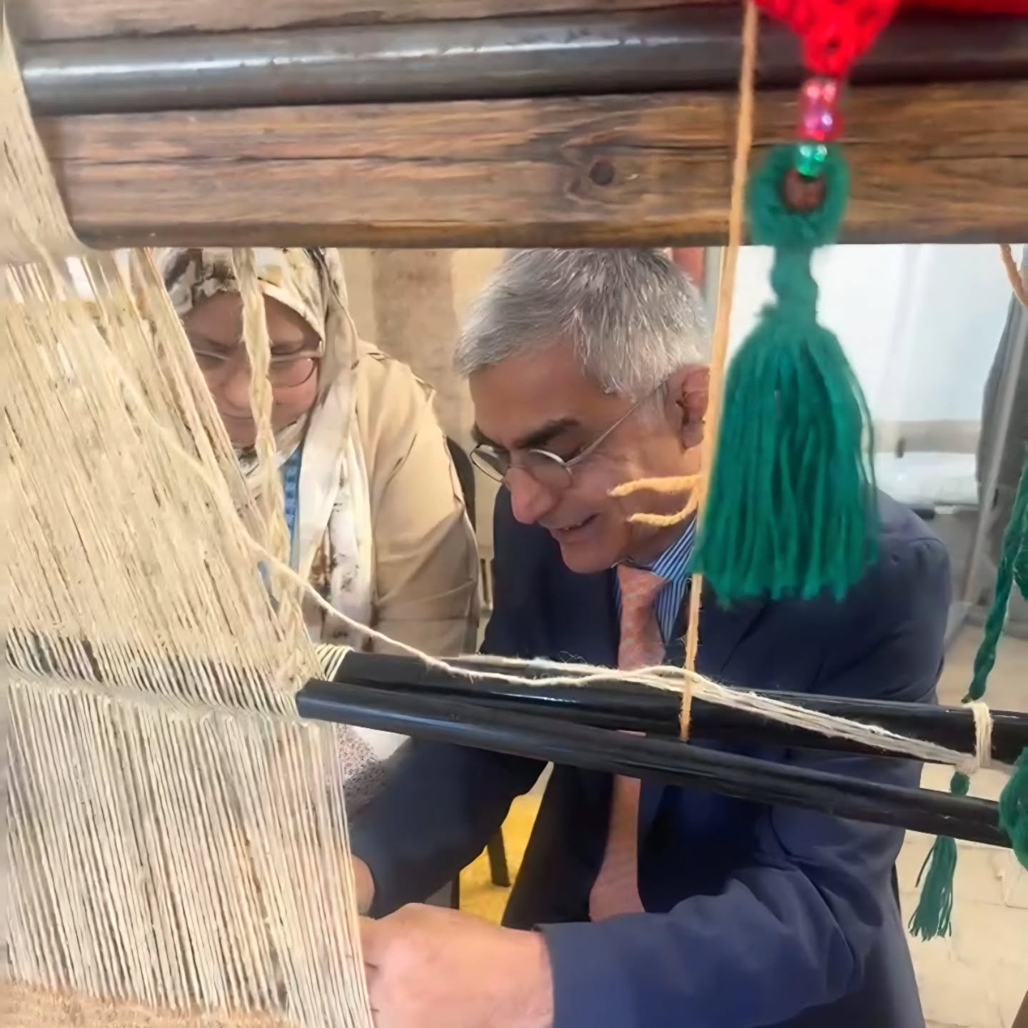 .
Why not knot your sorrow and gloom, when there is a loom?

🕊
𝗡𝗔𝗦𝗦𝗘𝗥 𝗡𝗜𝗦𝗛𝗔𝗕𝗨𝗥𝗜
www.carpetsandrugs.com

#NasserNishaburi
#KnottingMatters
#rugs #carpets
#peace