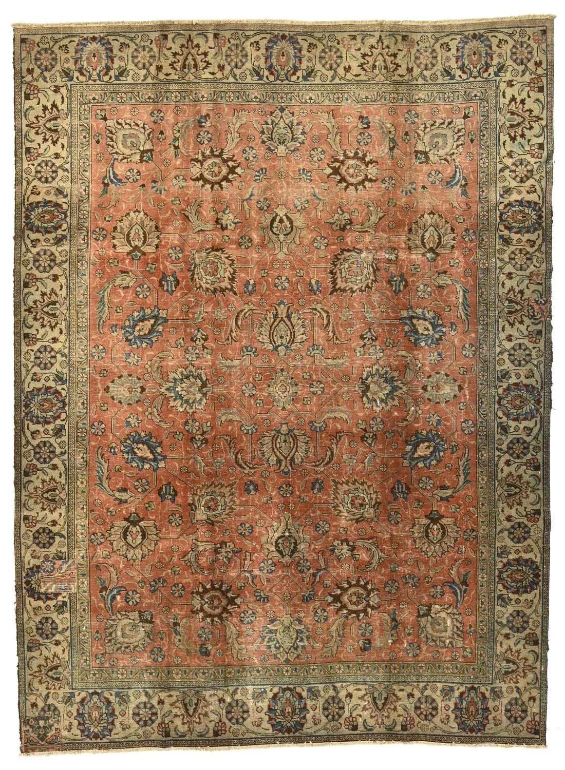 801212 - 308 x 230 cm | A vintage Tabriz Persian carpet.