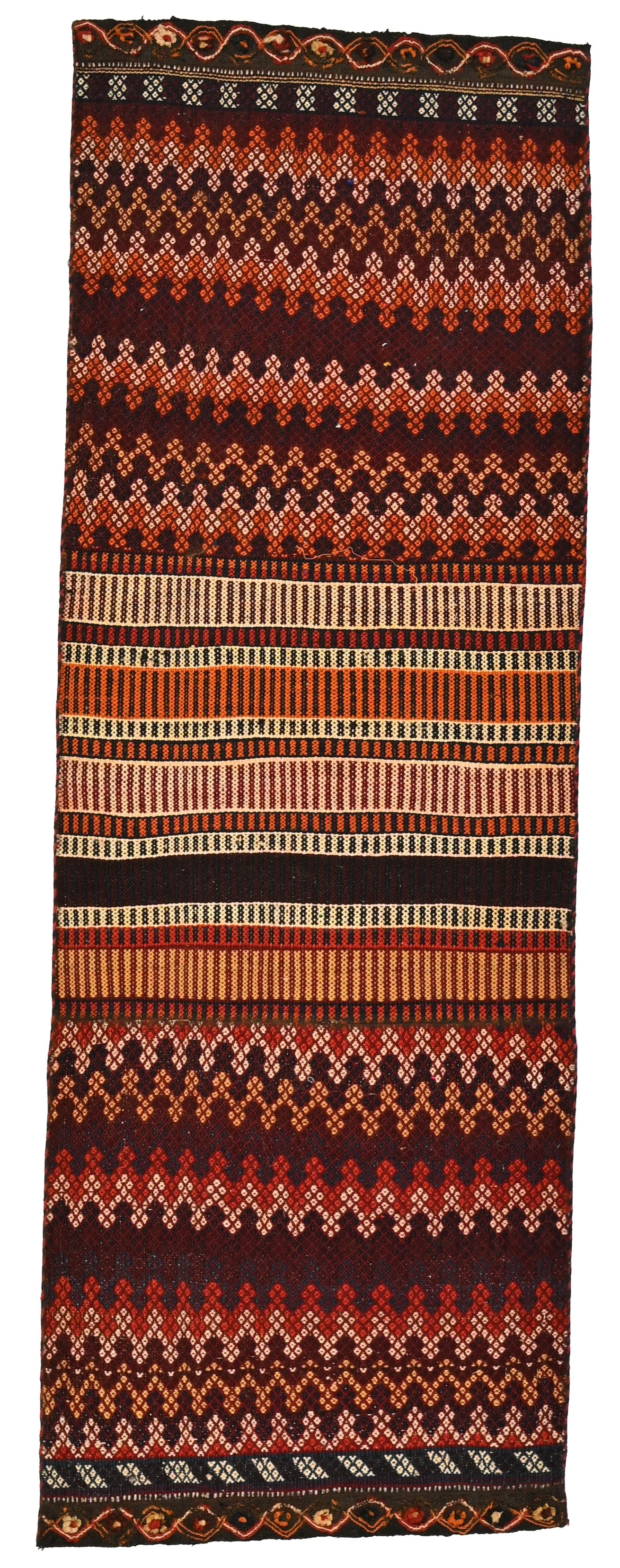 166623-200x70cm | A Qashghai sumak made of Mafrash parts.