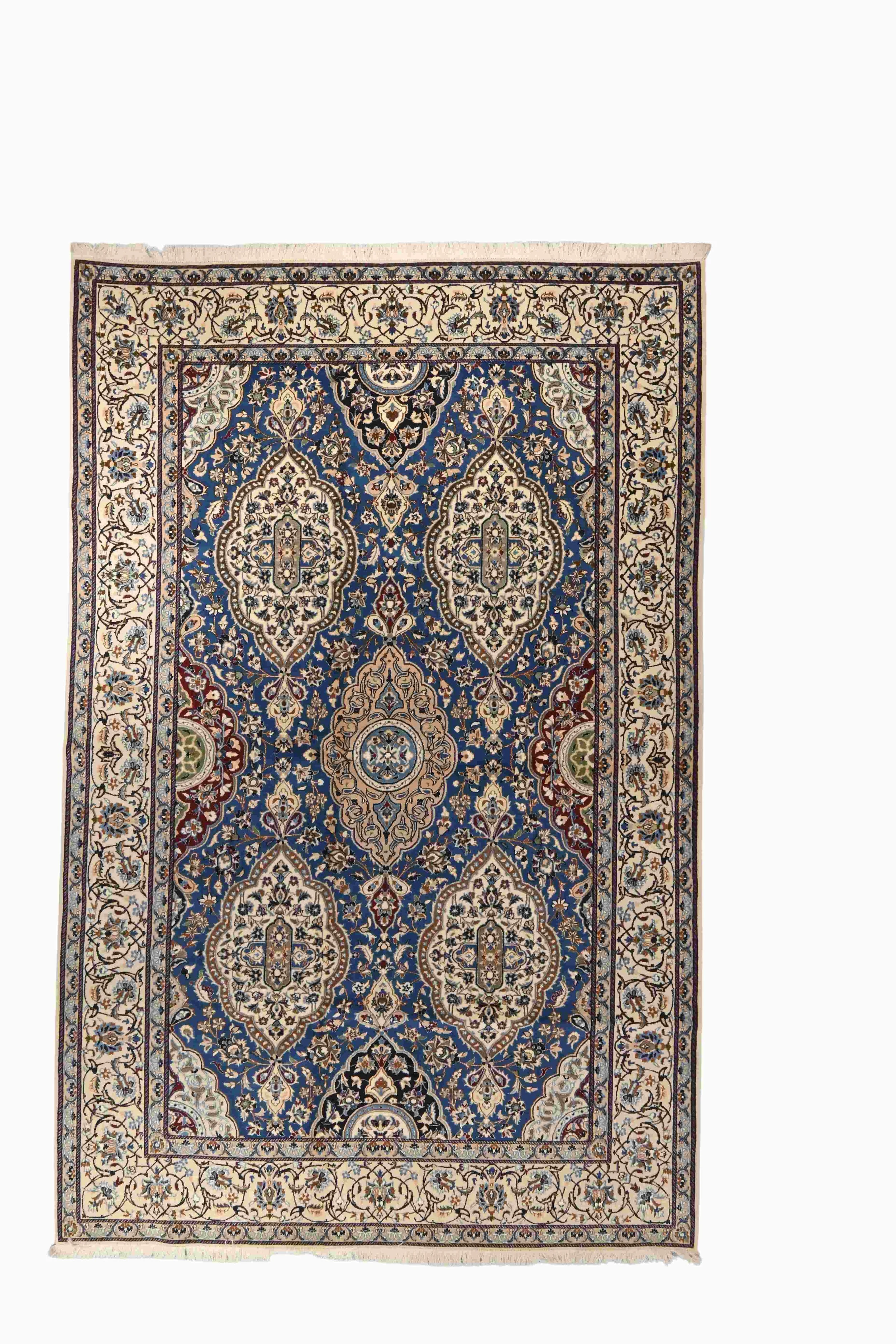 52549-315 × 204 cm | A Five-Medallion Vintage Nain Rug