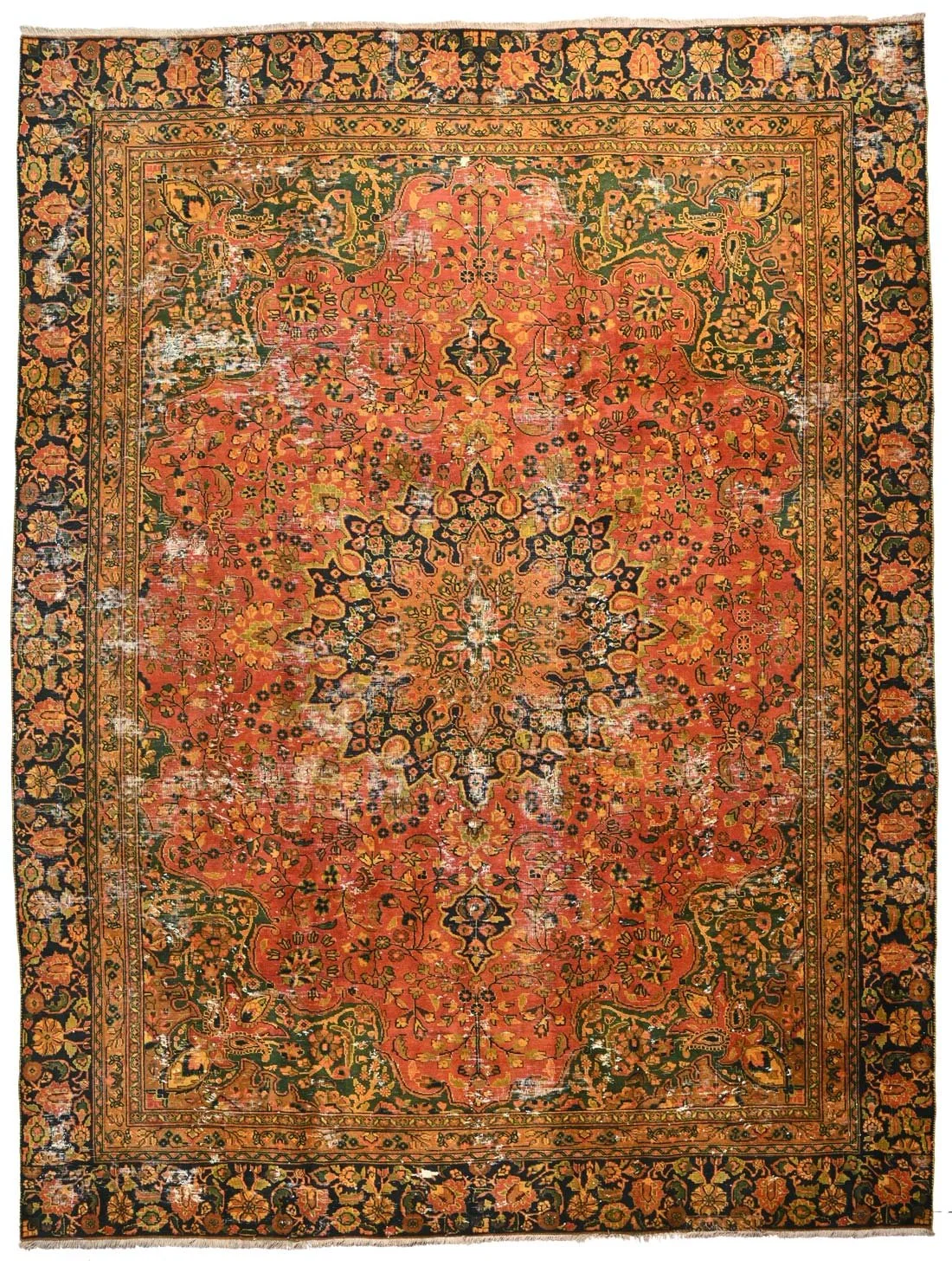 600551 - 351 x 270 cm | A vintage Sabziwar - Mashad. Circa 1940s.