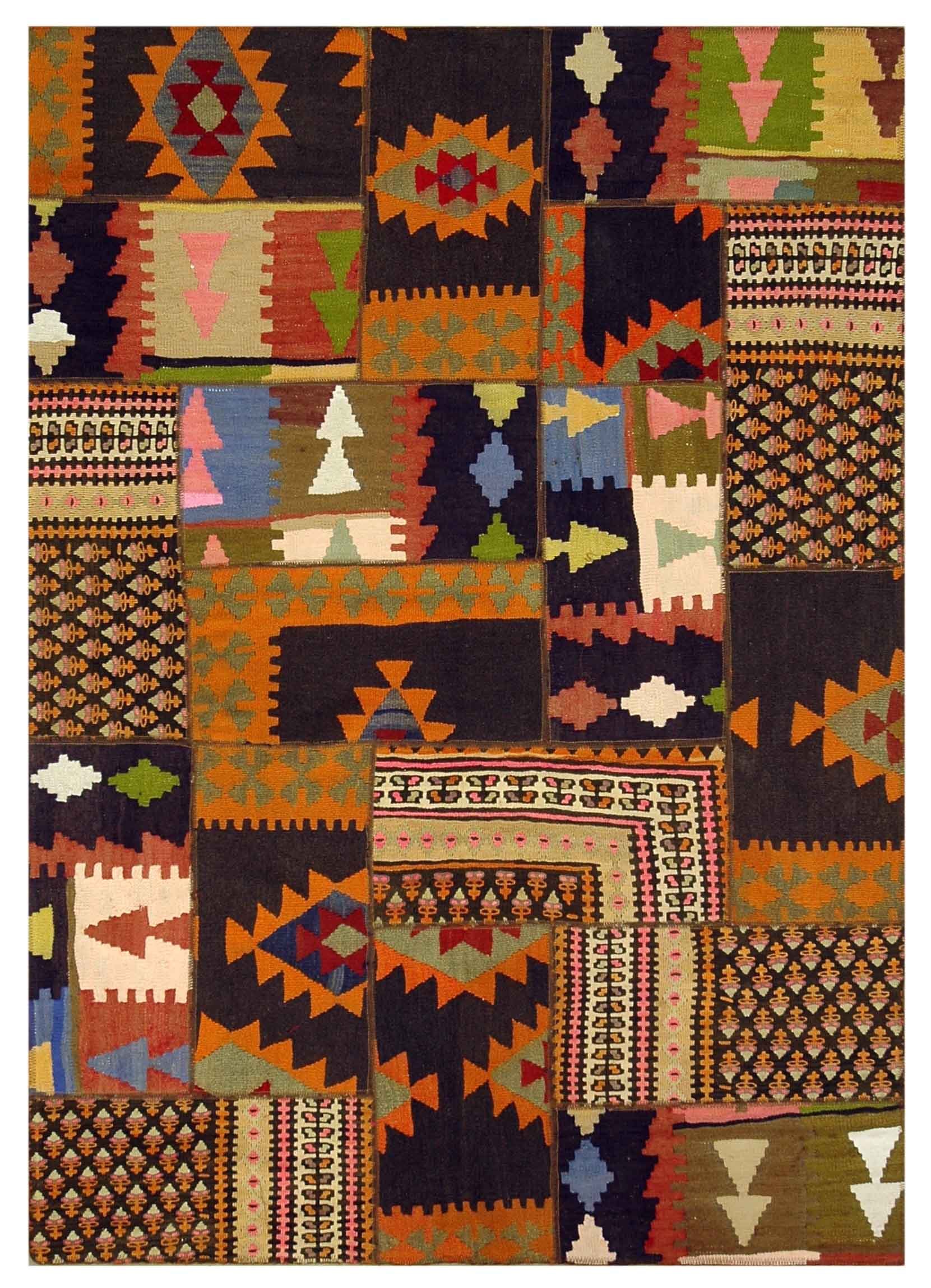 503414 207x148cm | A Persian kilim collage.