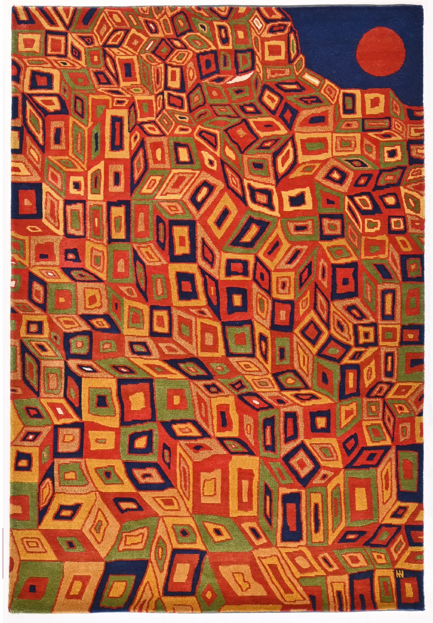 850331-150x100cm | Solitude, A Nepalese rug.