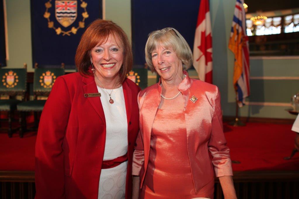 With the former Honorable Judith Guichon, Lt. Governor, of BC