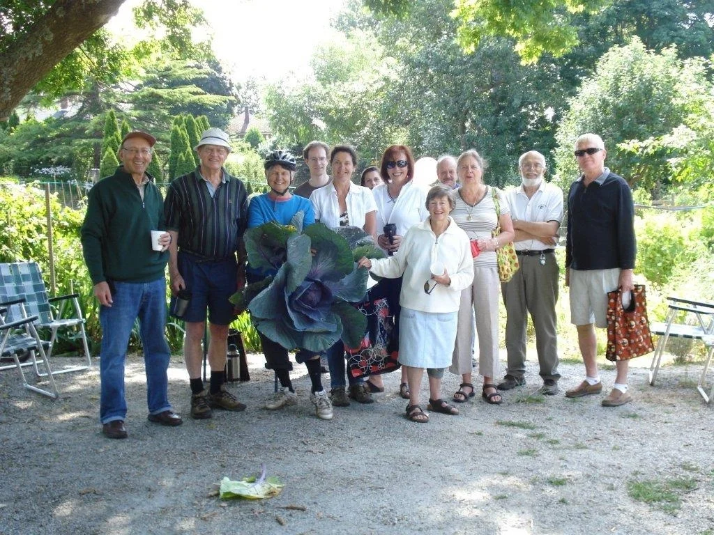 Hazel with the Monterey Allotment Gardens group