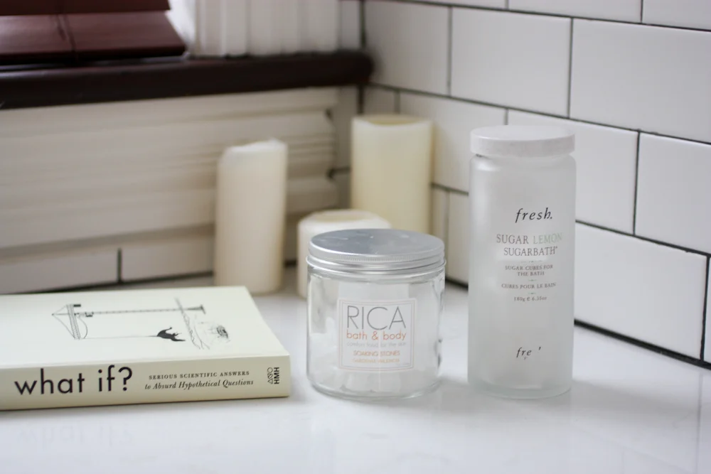 RICA Soaking Stones "Gardenia Valencia", Fresh Sugar Lemon Sugar Cubes For The Bath
