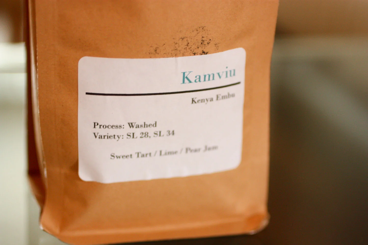 June's Coffee was Kamviu, from Kenya