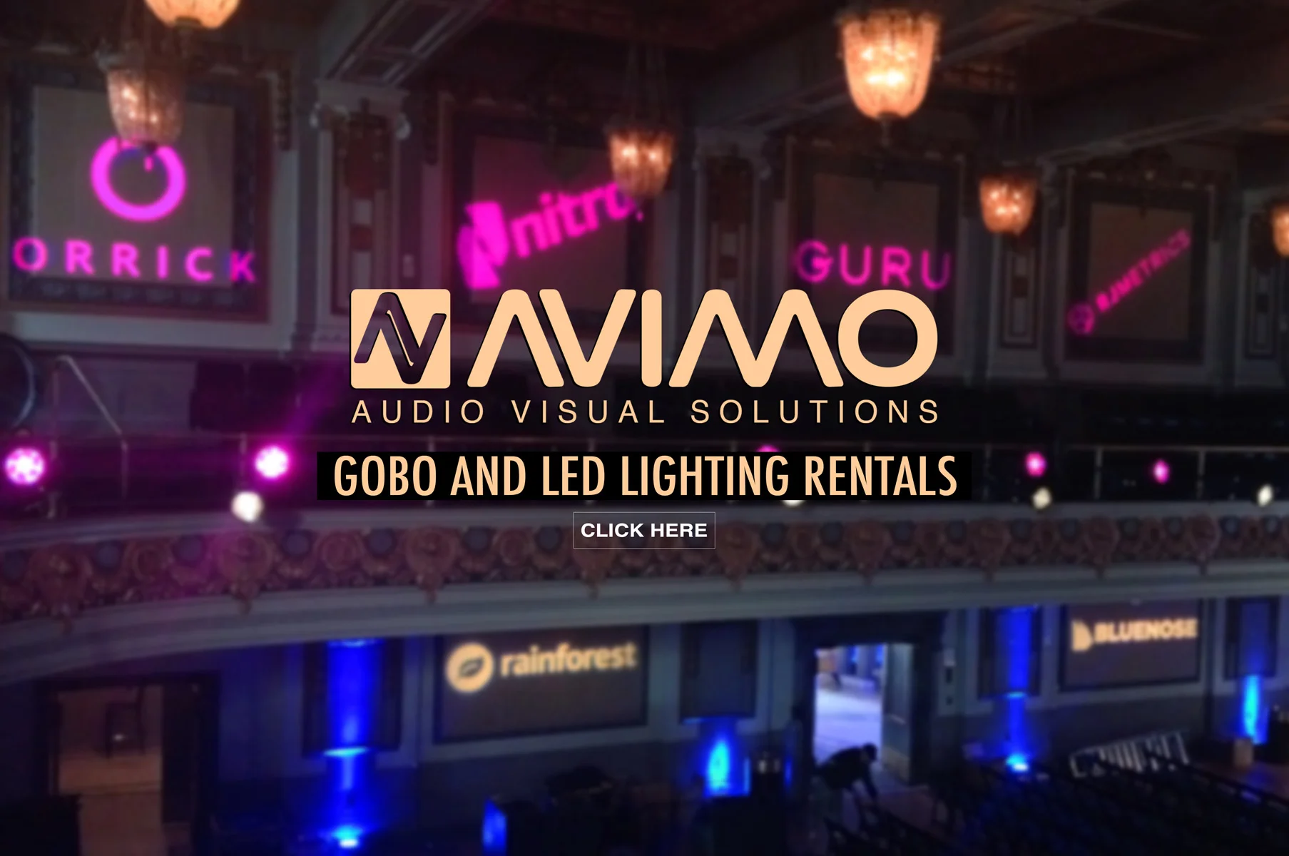 GOBO & LED LIGHTING RENTAL