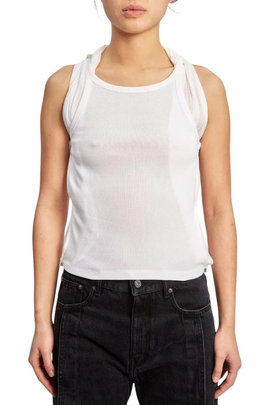 Y/PROJECT Insert Scarf Tank Top