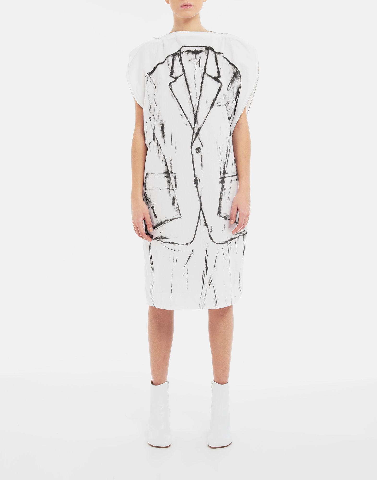MM6 MAISON MARGIELA Trompe L'Oeil Garment Bag Dress