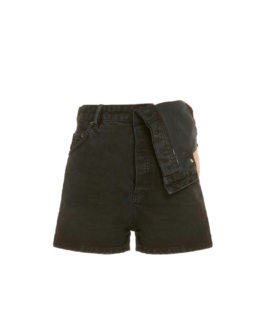 Y/PROJECT Asymmetric Denim Shorts