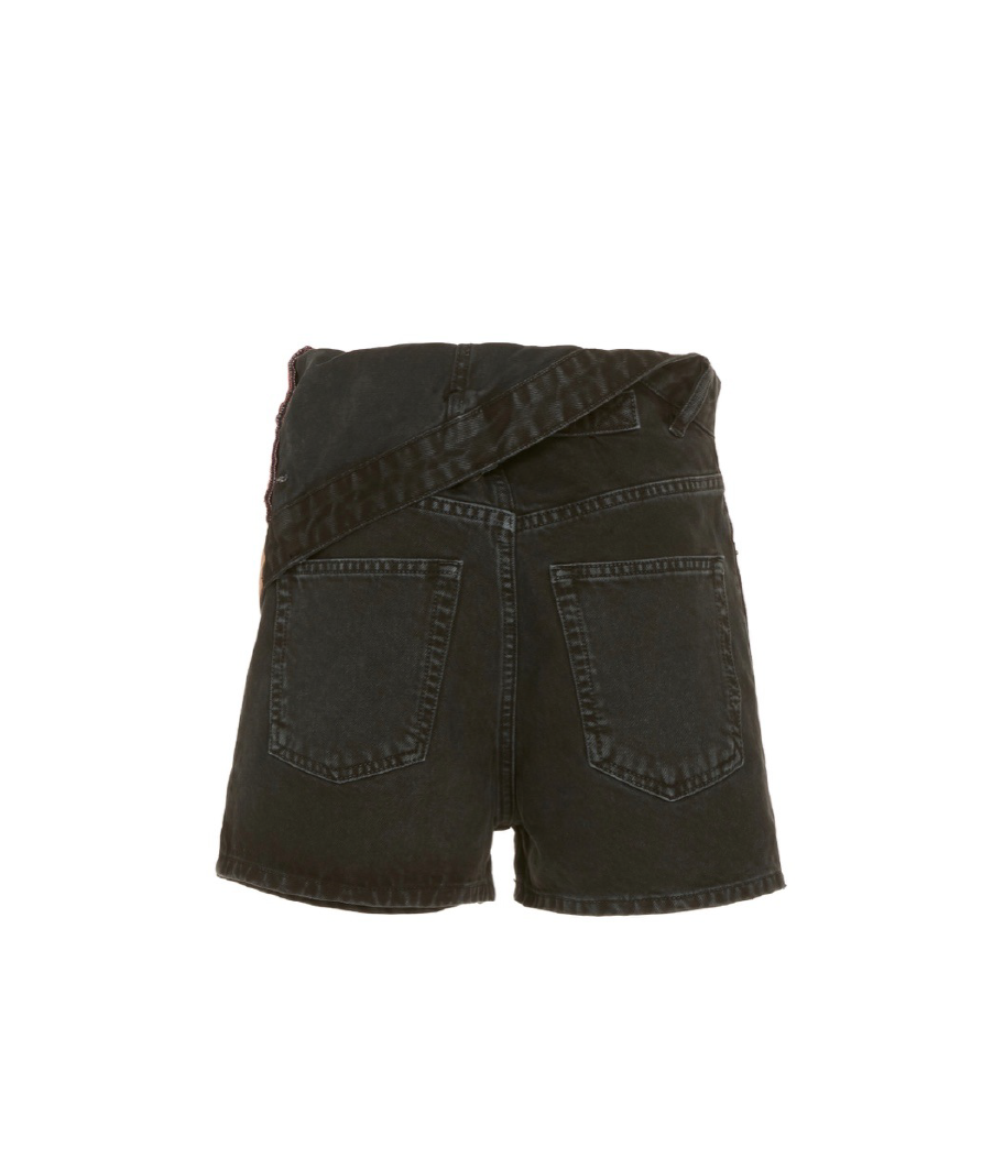 Y/PROJECT Asymmetric Denim Shorts