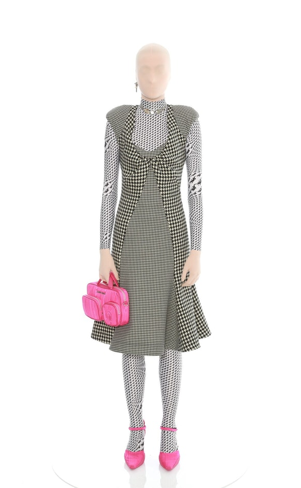MARINE SERRE Tailored Panel Dress