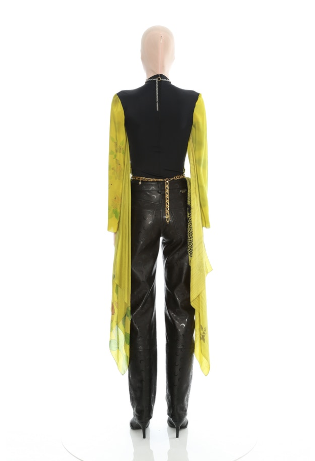 MARINE SERRE Regenerated Scarves Hybrid Top